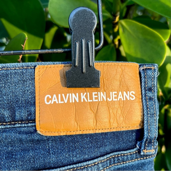Calvin Klein Blue Jeans CKJ Size 40 X 26 Stretch Designer Classic Denim Stylish - Picture 2 of 13